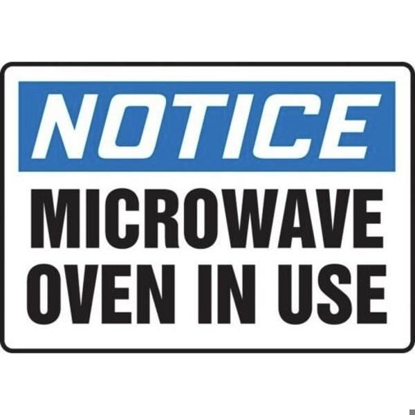 Accuform OSHA NOTICE SAFETY SIGN MICROWAVE MRAD814XP MRAD814XP - main